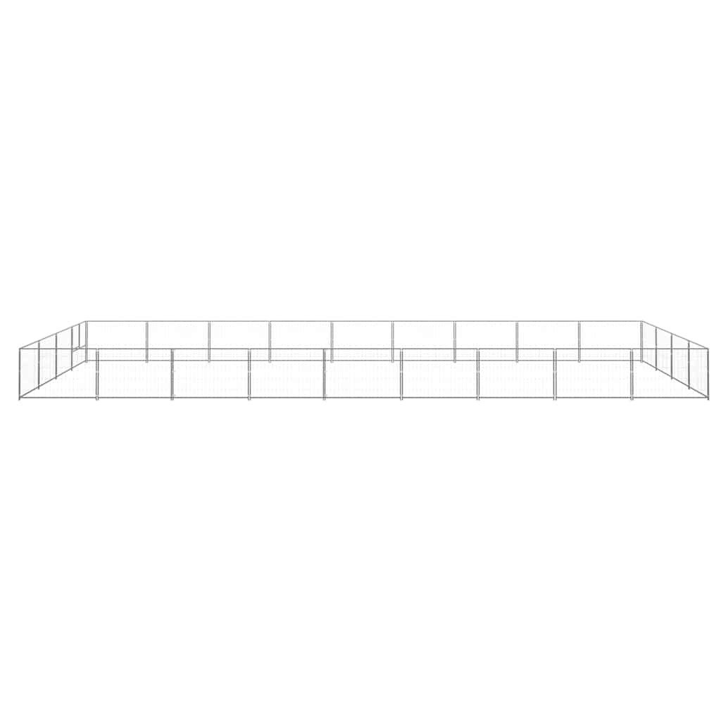 Hundezwinger Schwarz 4 m² Stahl