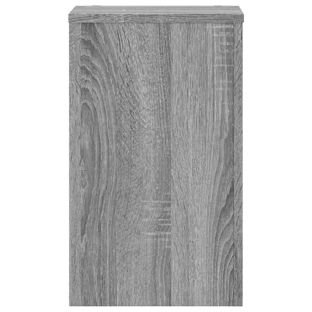 Pflanzenständer 2 Stk. Weiß 33x33x100 cm Holzwerkstoff