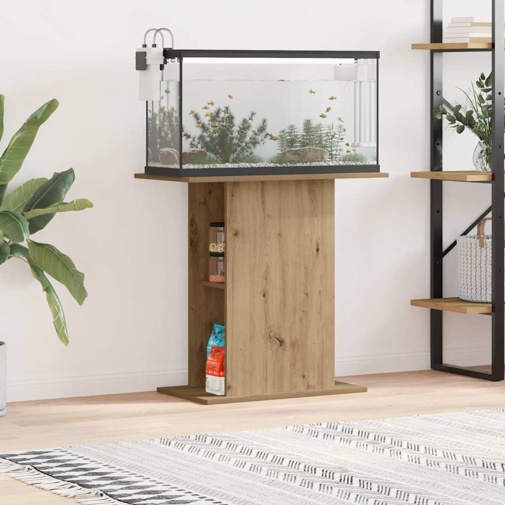 Aquariumständer Weiß 60,5x36x72,5 cm Holzwerkstoff