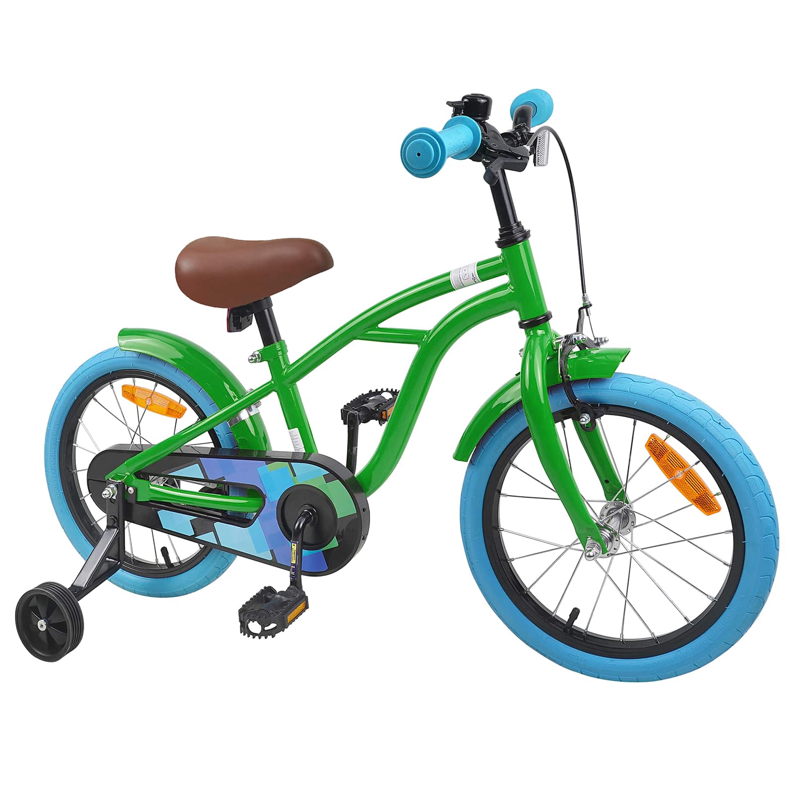Kinderfahrrad 16 Zoll für 4-6 Jahre alt Schwarz
