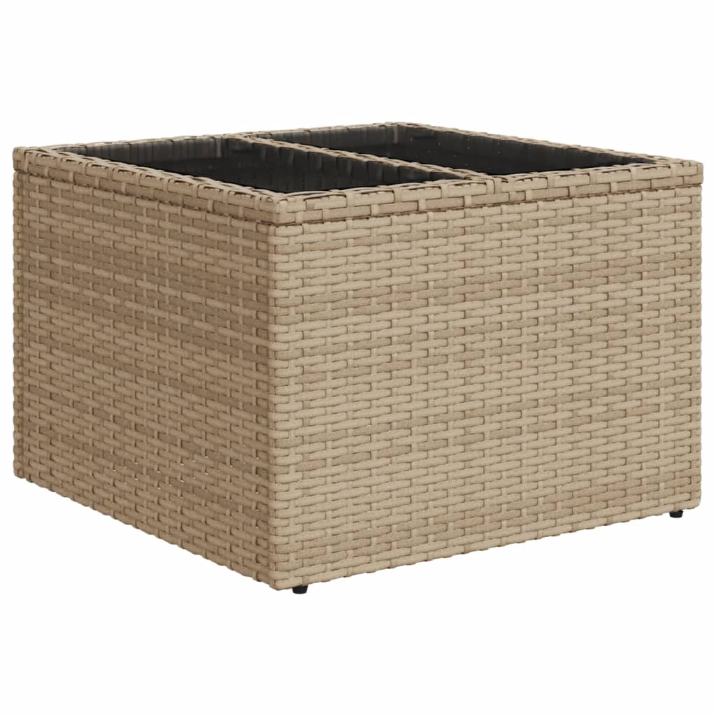 10-tlg. Garten-Sofagarnitur mit Kissen Schwarz Poly Rattan