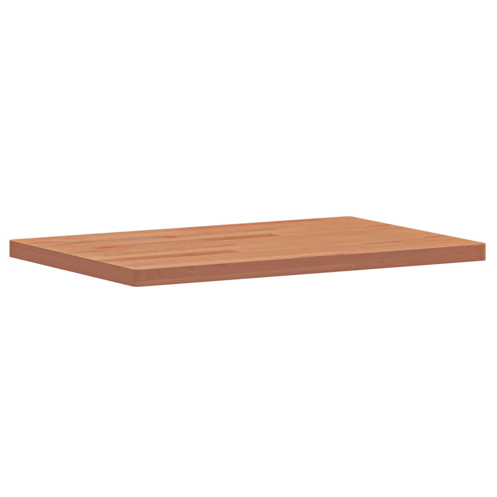 Tischplatte 80x40x1,5 cm Rechteckig Massivholz Buche