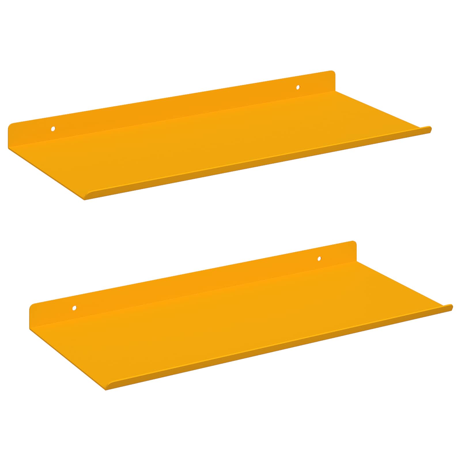 Schwebendes Regal 3 pcs Schwarz 40 x 9 x 2,5 cm Stahl