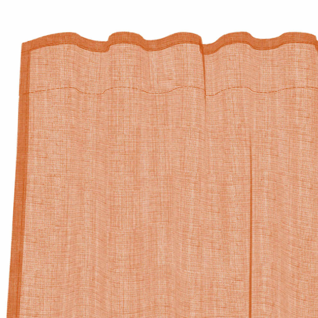 Voile Vorhänge mit Ösen 2 Stk. Apfelgrün 140x140 cm