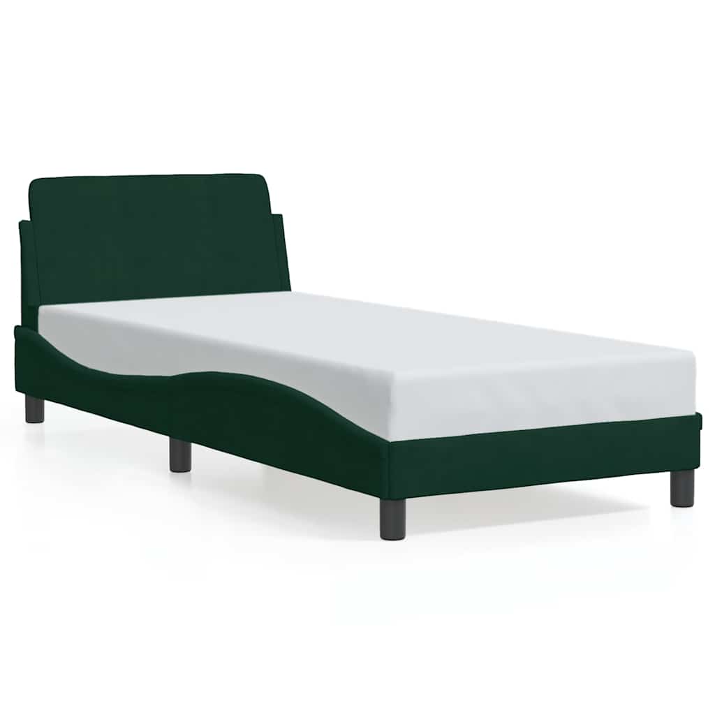 Bettgestell "Dover" Hellgrau 80x200 cm Samt