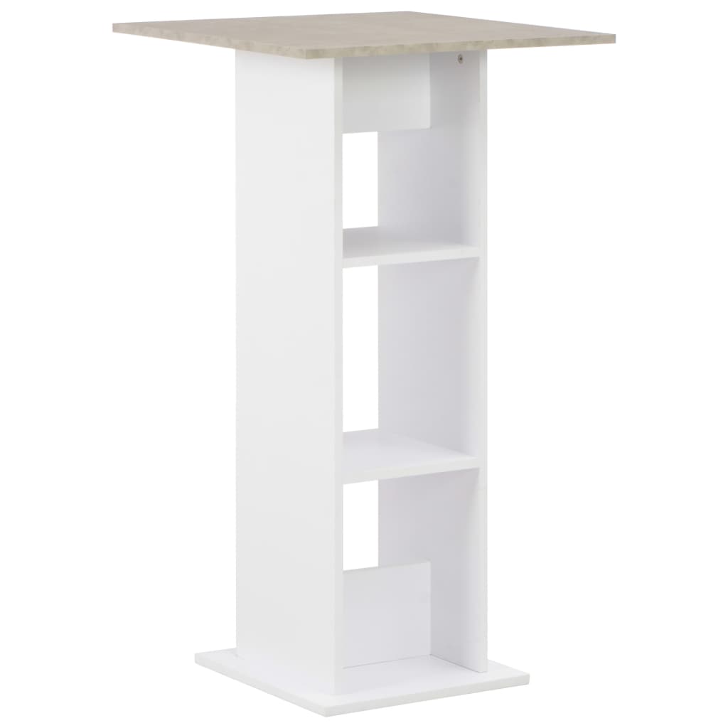 Bartisch Weiß 60x60x110 cm