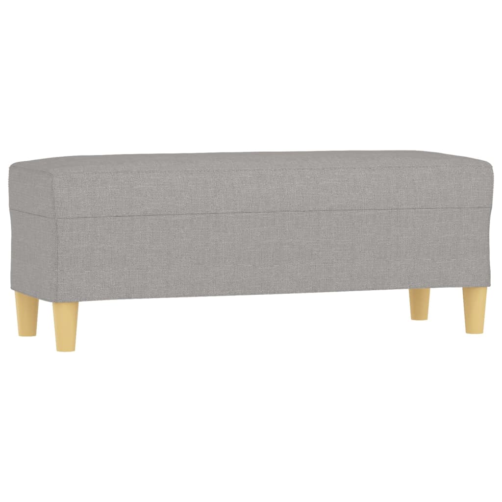Sitzbank Hellgrau 70x35x41 cm Stoff