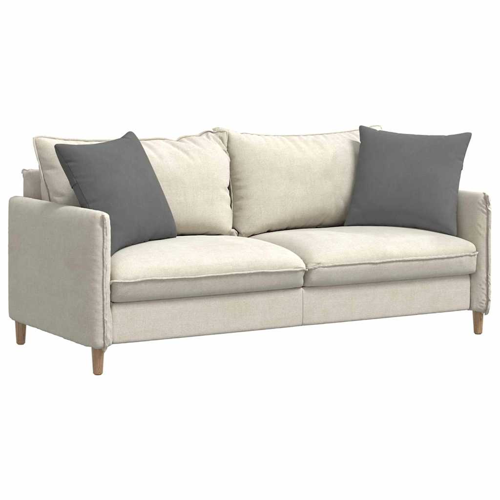 Sofakissen 2 Stück Taupe 50 x 30 cm Stoff