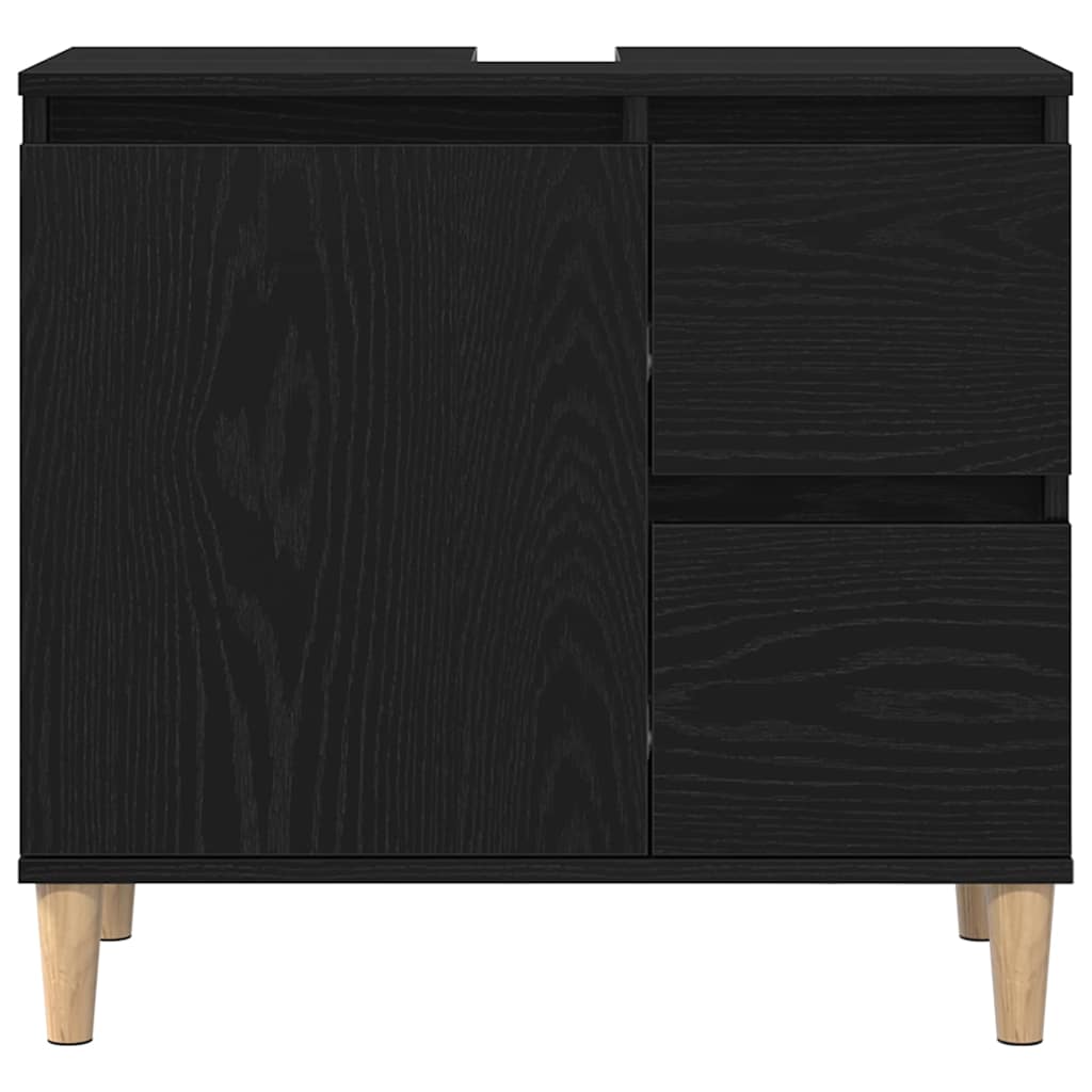 Badschrank Weiß 65x33x60 cm Holzwerkstoff