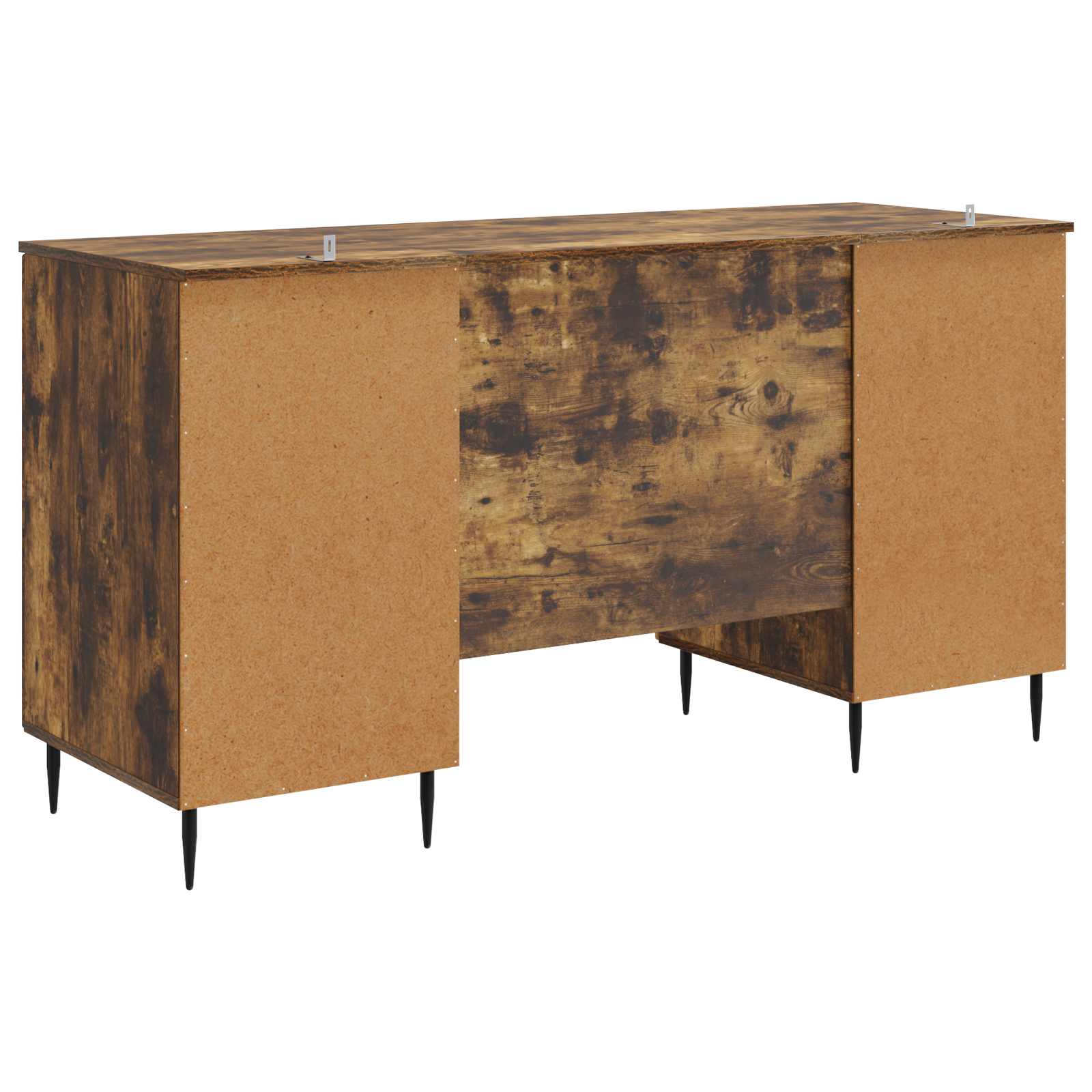 Schreibtisch mit Regal Schwarz 142,5 x 50 x 75 cm Holzwerkstoff