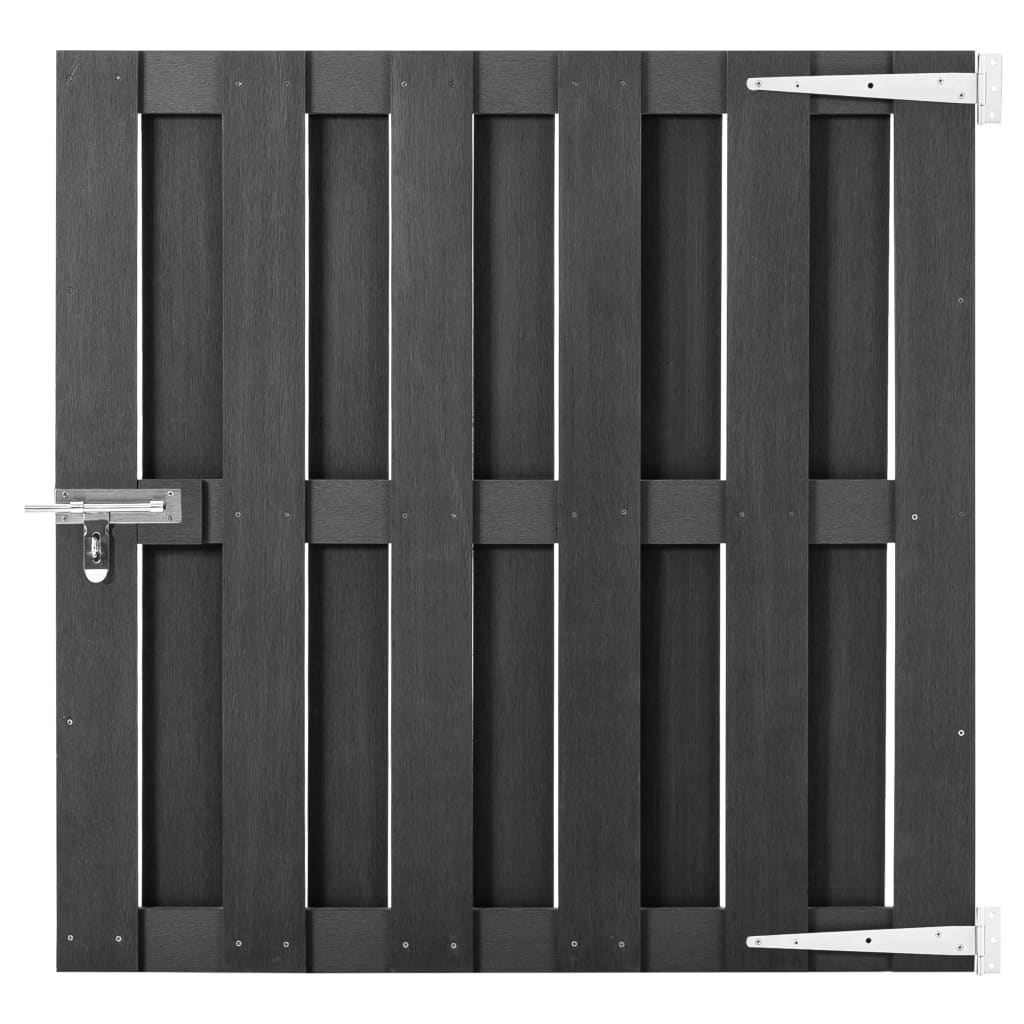 Gartentor WPC 100x112 cm Grau