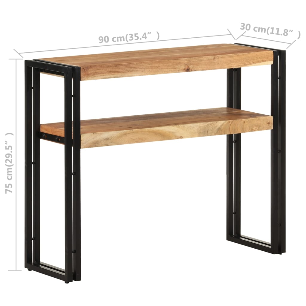 Konsolentisch 90x30x75 cm Altholz Massiv