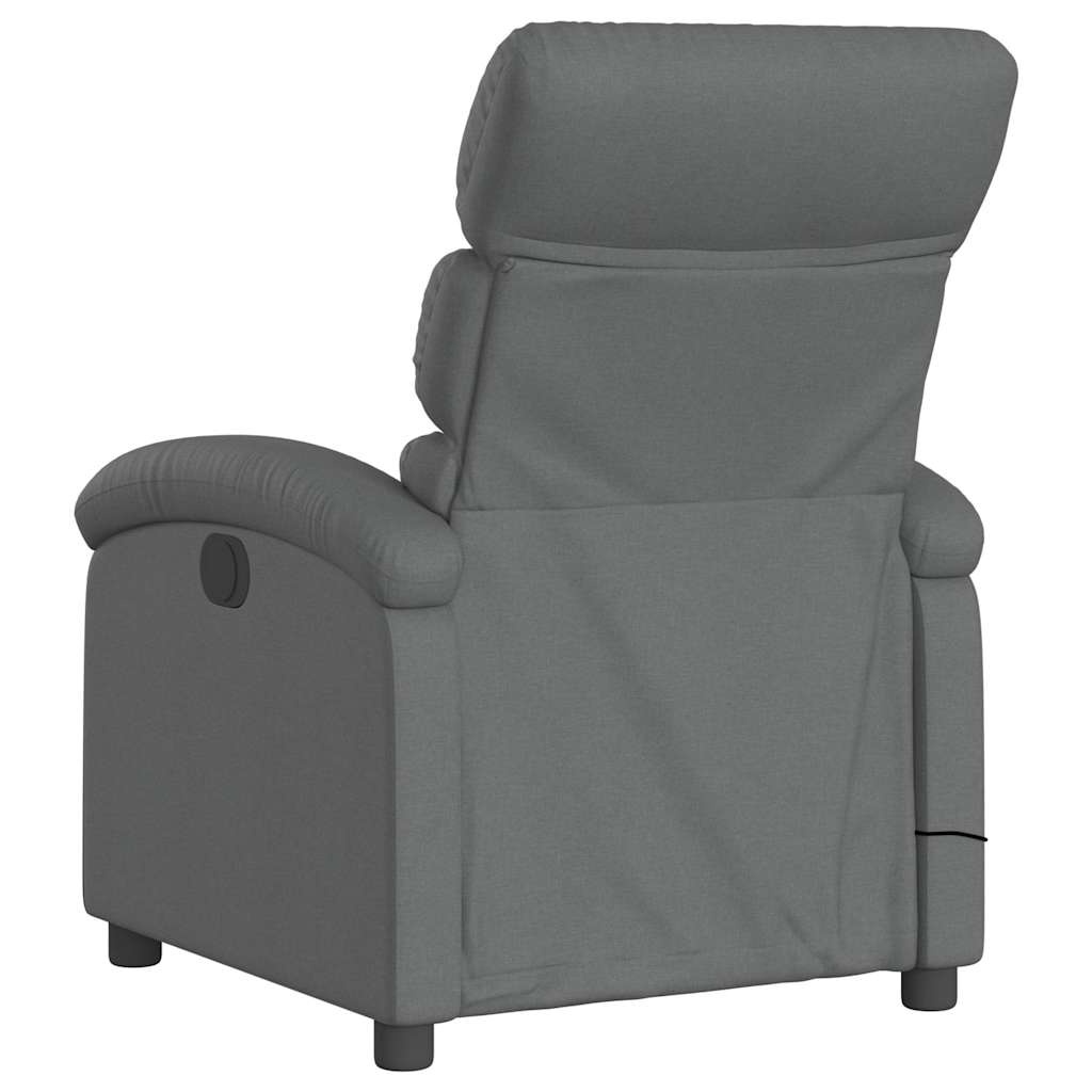 Massage-Relaxsessel, hellgrauer Stoff