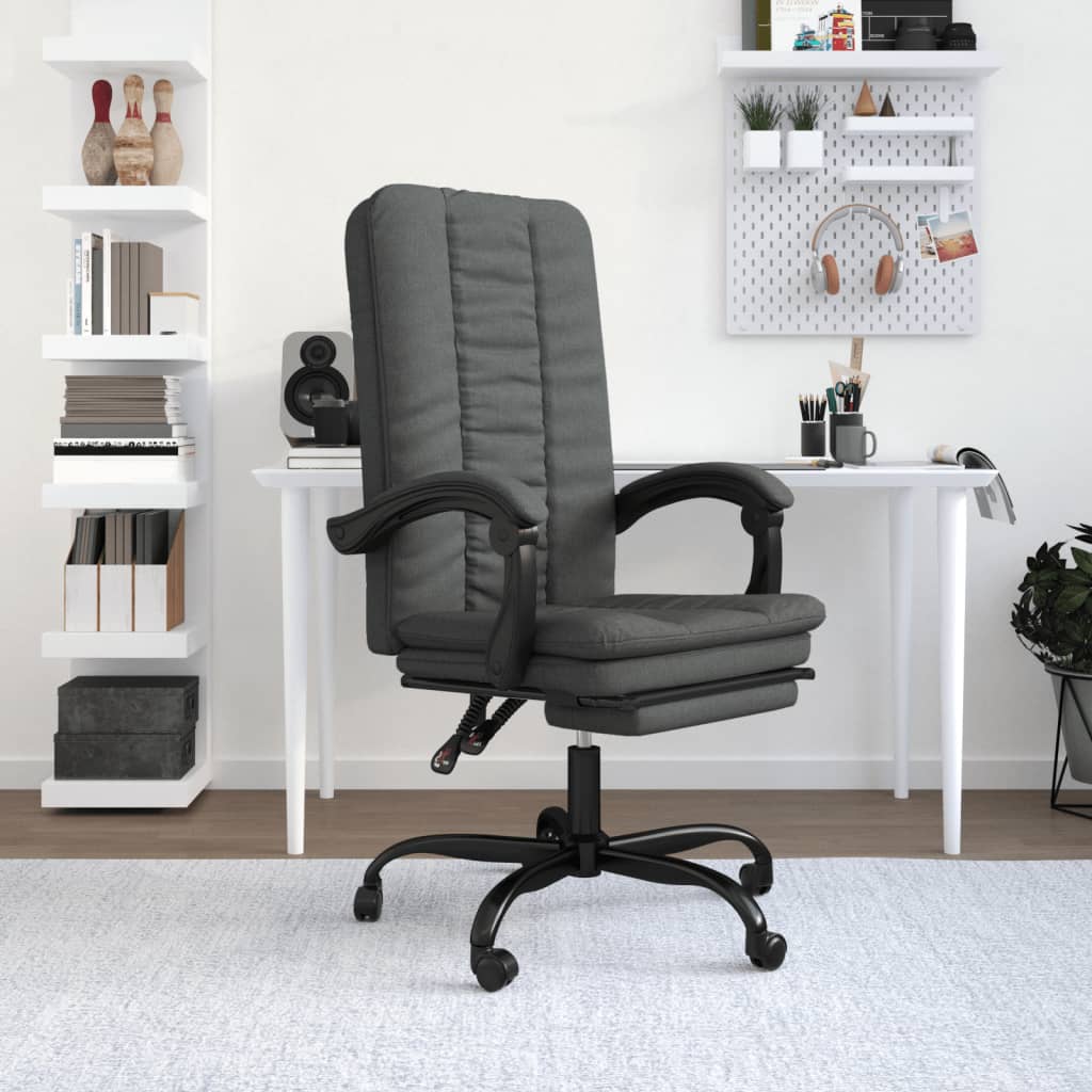 Bürostuhl mit Liegefunktion Taupe Stoff