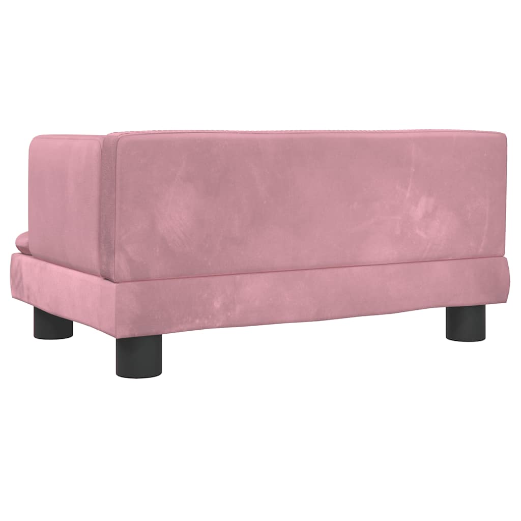 Hundebett Blau 80x45x30 cm Samt
