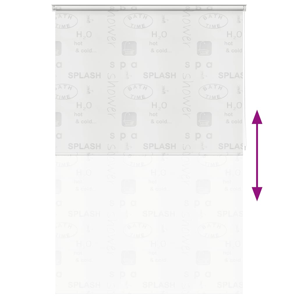 Duschrollo 80x240 cm Weiß