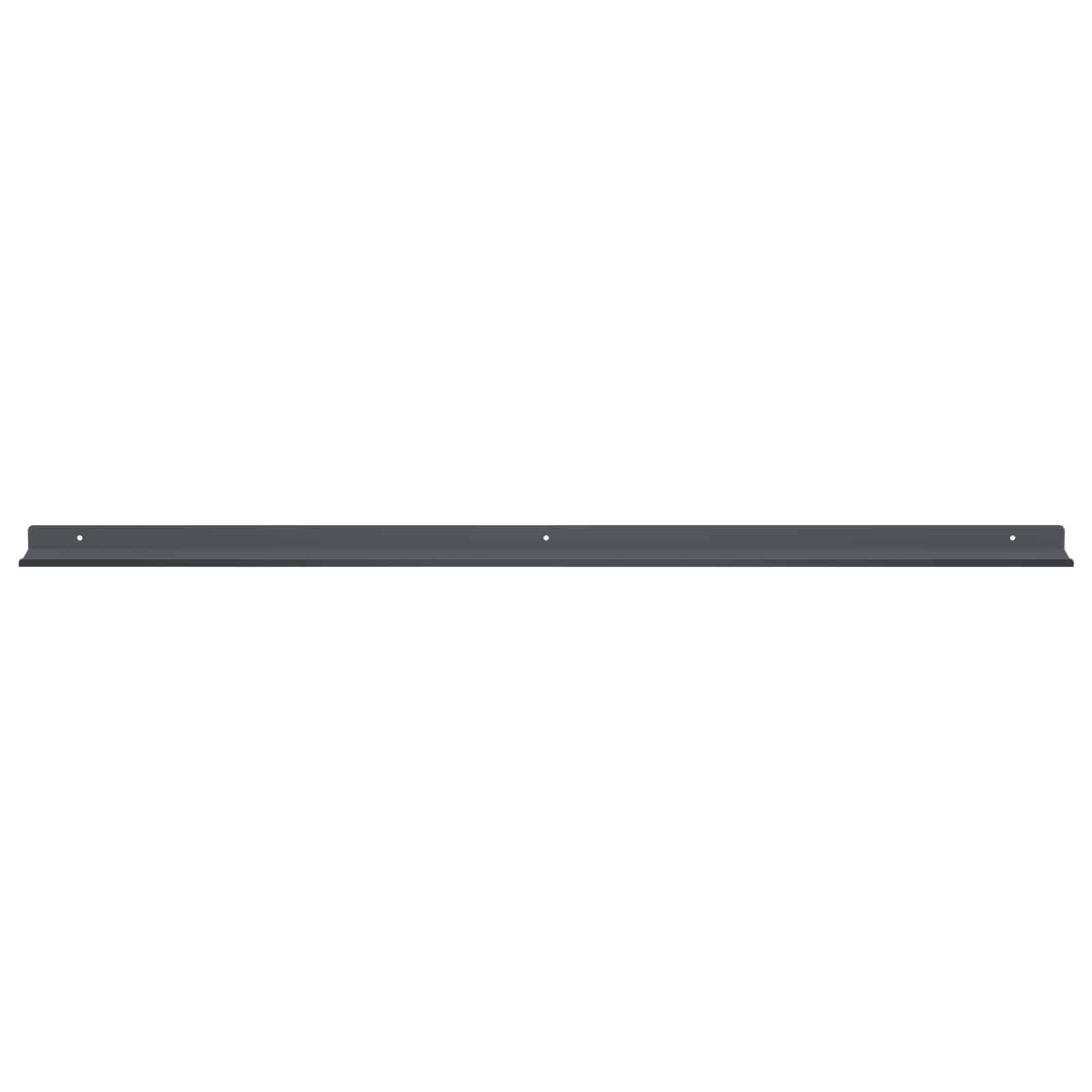 Schwebendes Regal 3 pcs Schwarz 40 x 9 x 2,5 cm Stahl