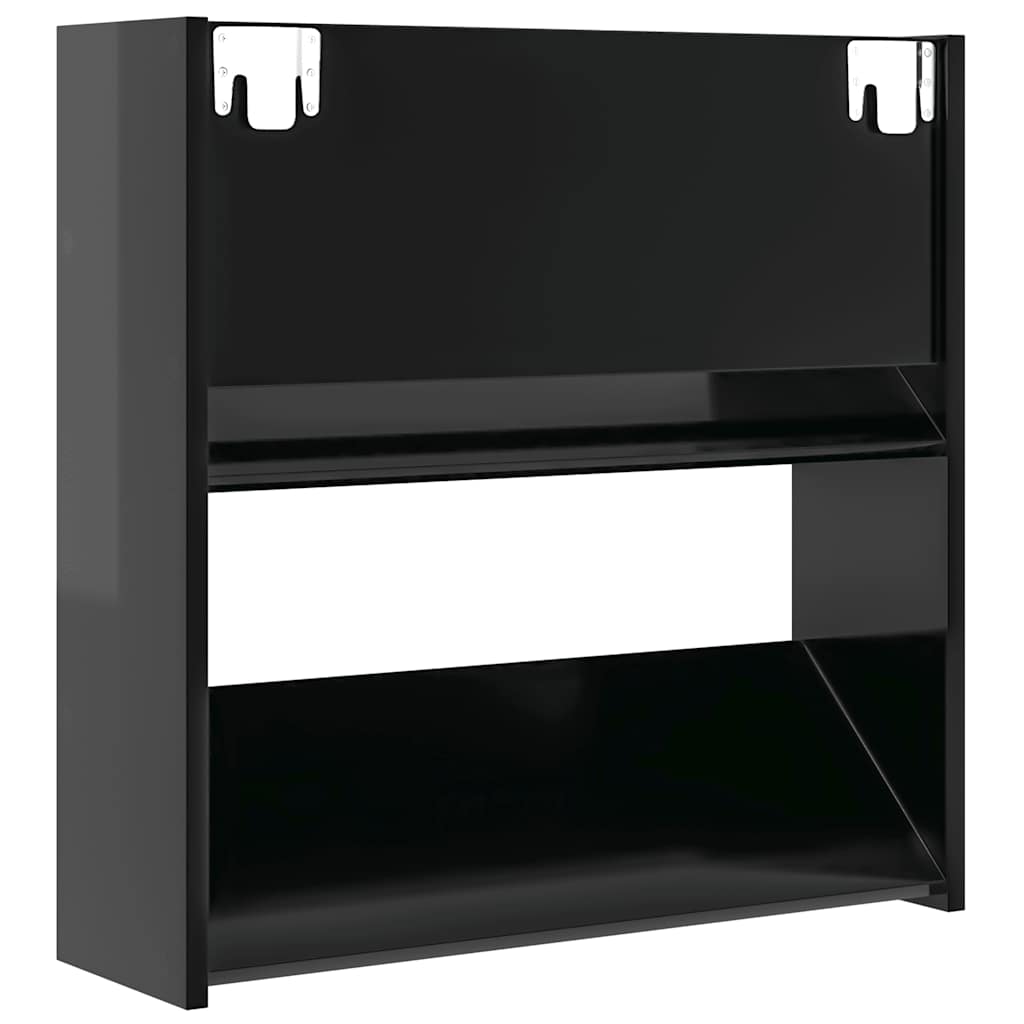 Wand-Schuhschränke 4 Stk. Weiß 60x18x60 cm Holzwerkstoff
