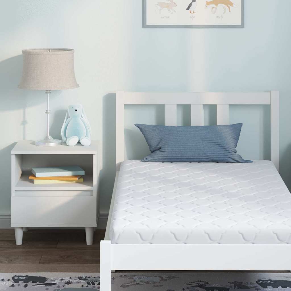 Matratze Weiß 60 x 120 cm Jacquard-Stoff