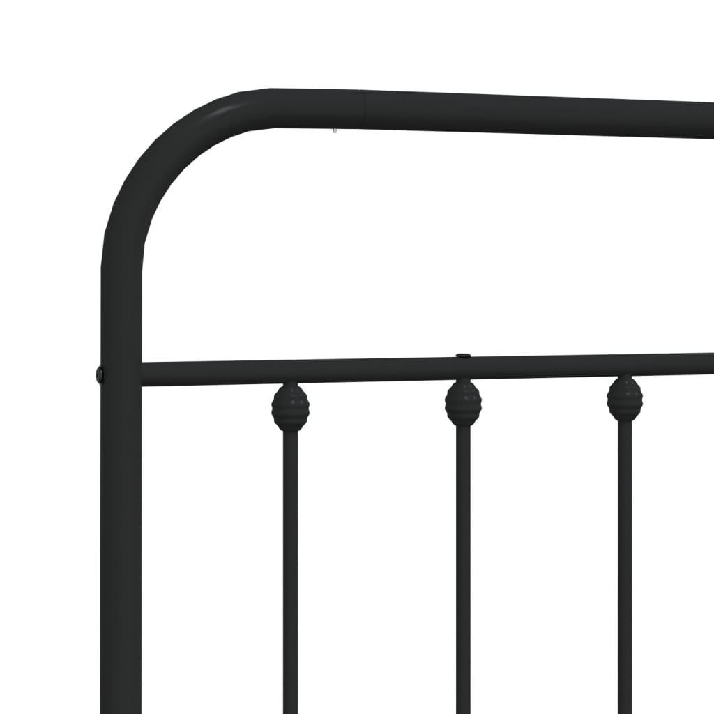 Ersatz-Kopfteil Metall Schwarz 75 cm