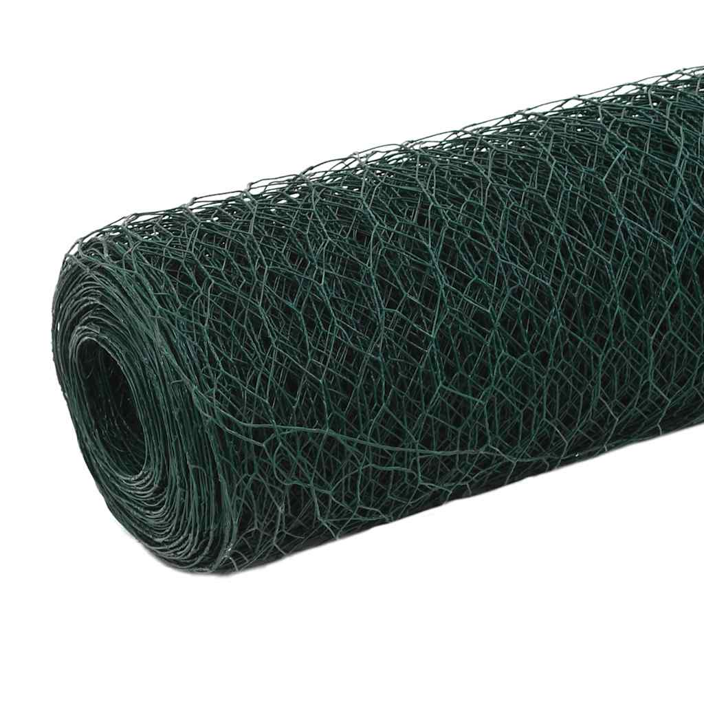 Drahtzaun mit PVC-Beschichtung 25x0,5 m Grün