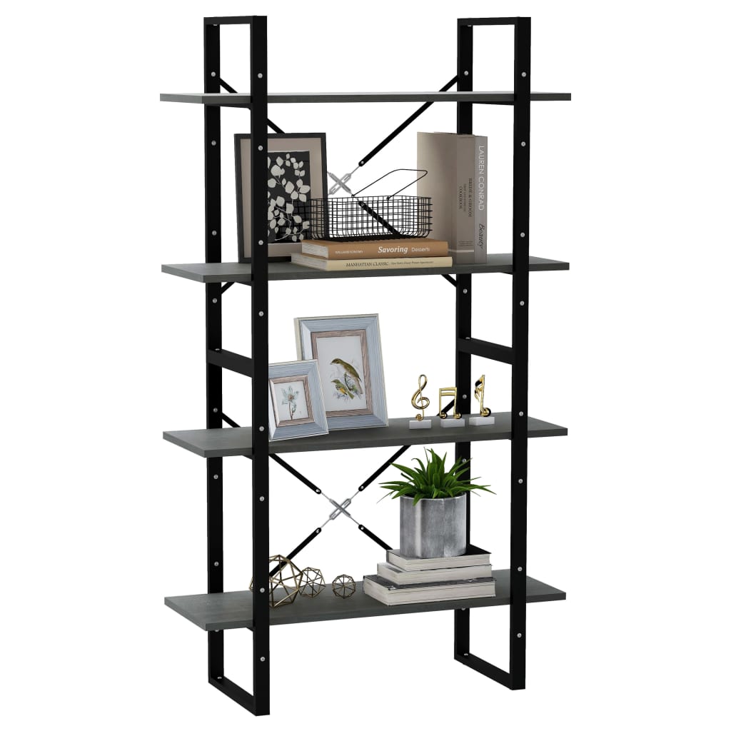 Bücherregal 2 Fächer Weiß 80x30x70 cm Holzwerkstoff
