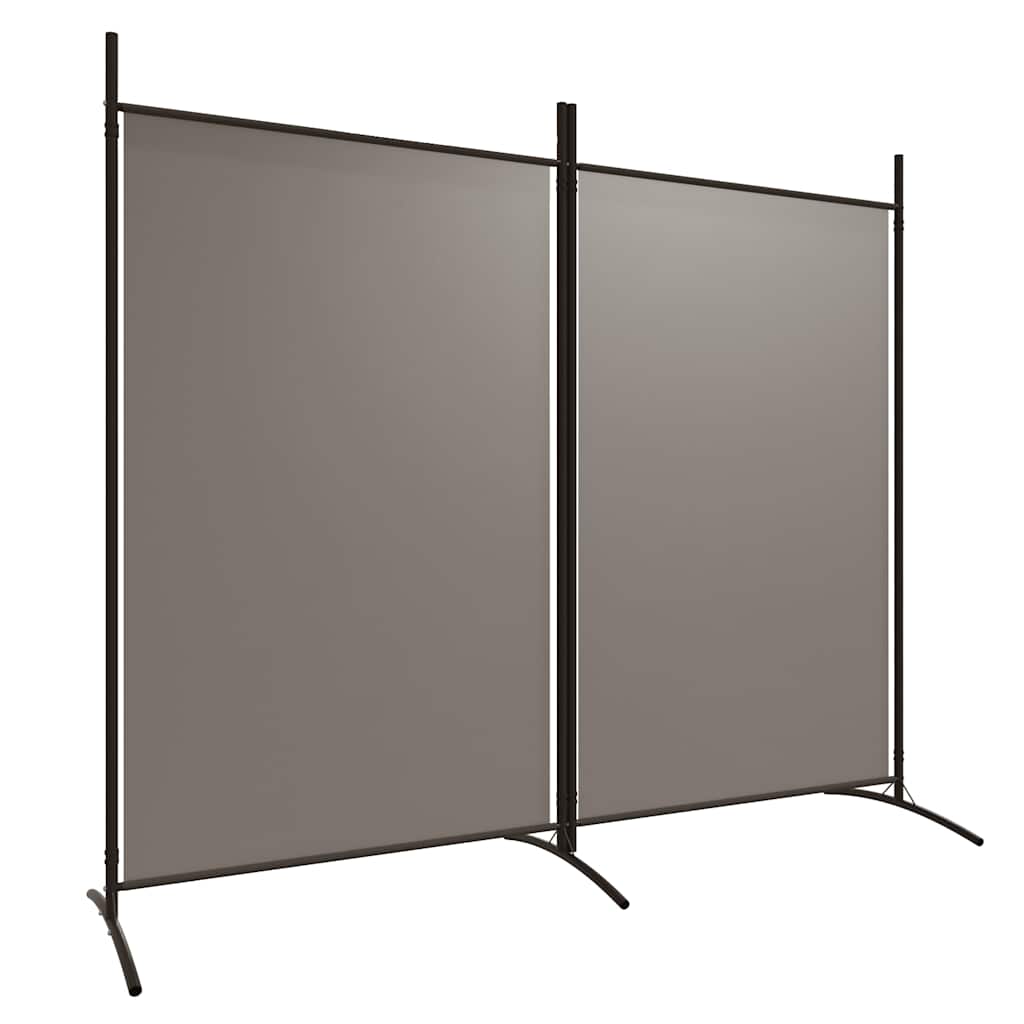 3-tlg. Raumteiler Weiß 260x180 cm Stoff