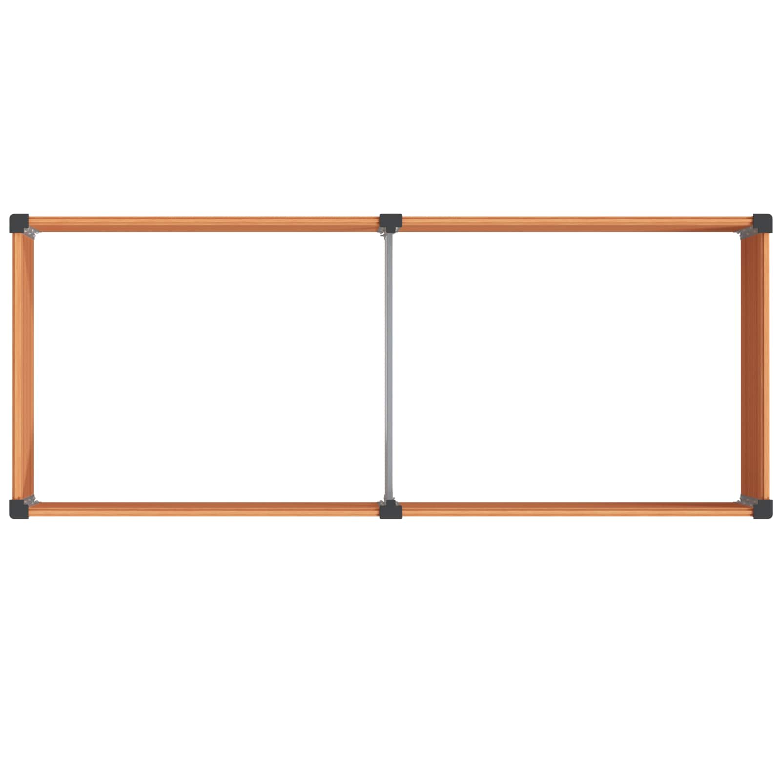 Garten-Hochbeet 200x50x54 cm WPC Grau