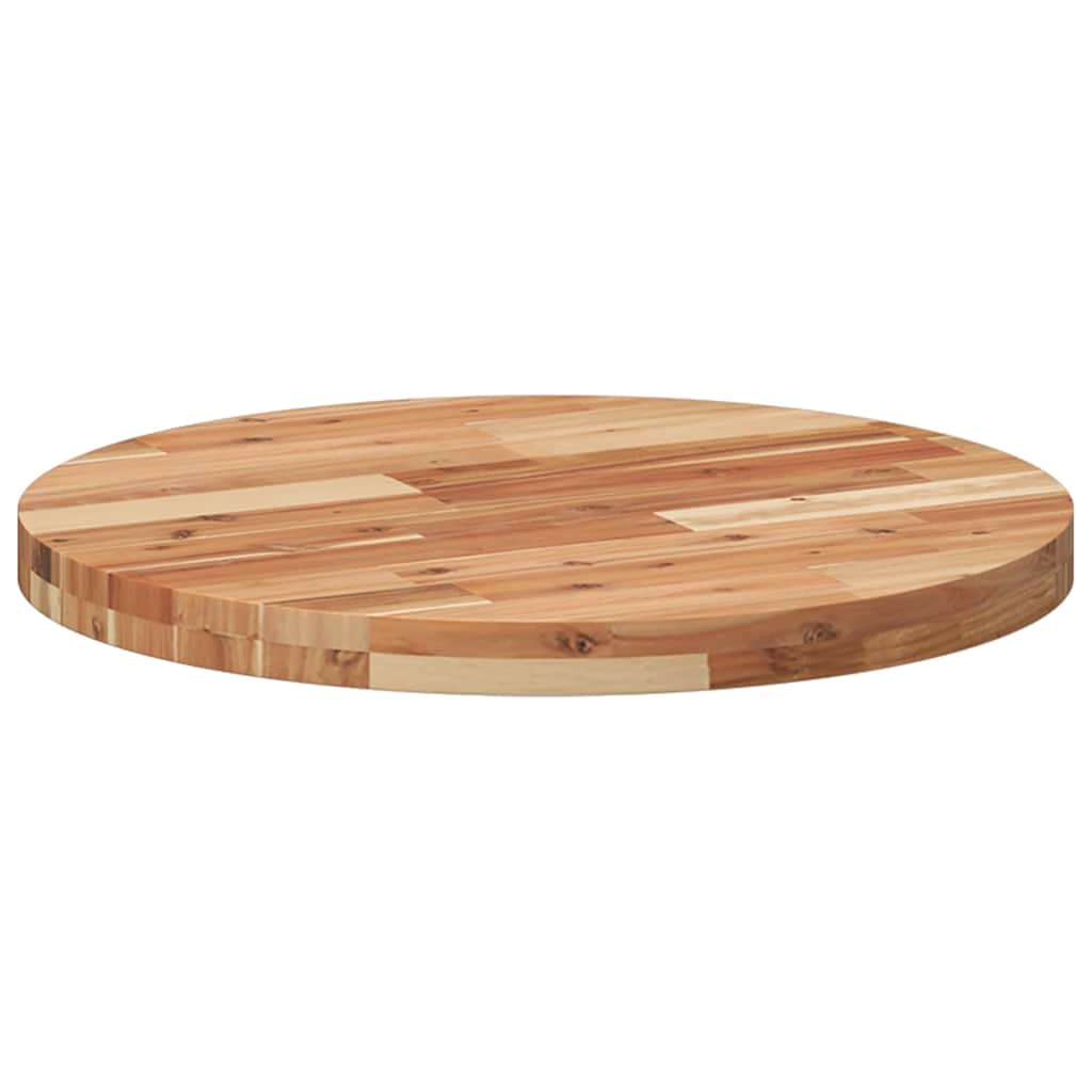 Tischplatte Rund Ø40x2 cm Massivholz Akazie
