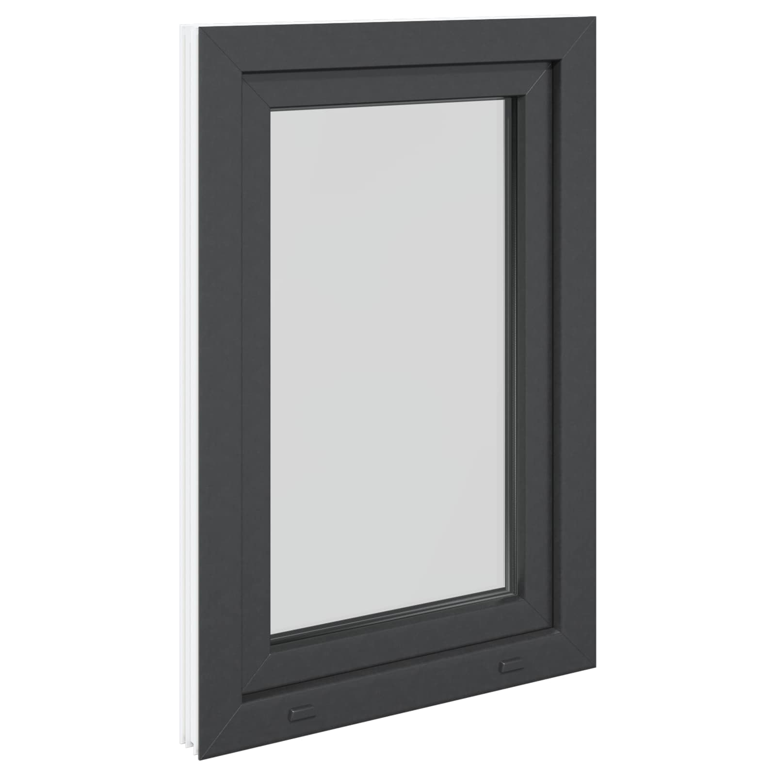 Kellerfenster RISOR 50 x 50 cm PVC und Glas Weiß