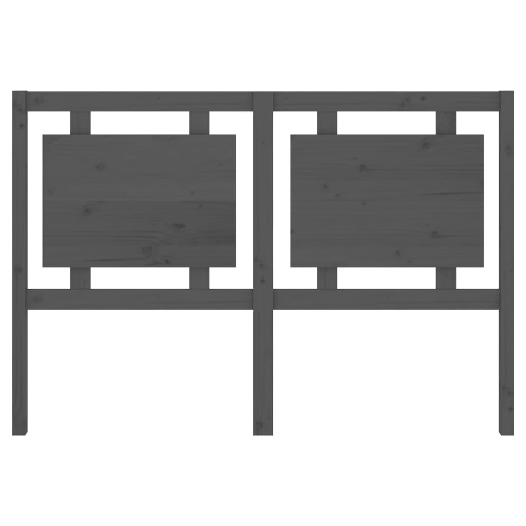 Kopfteil Grau 80,5x4x100 cm Massivholz Kiefer
