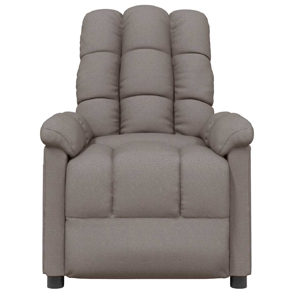 Massagesessel Hellgrau Stoff