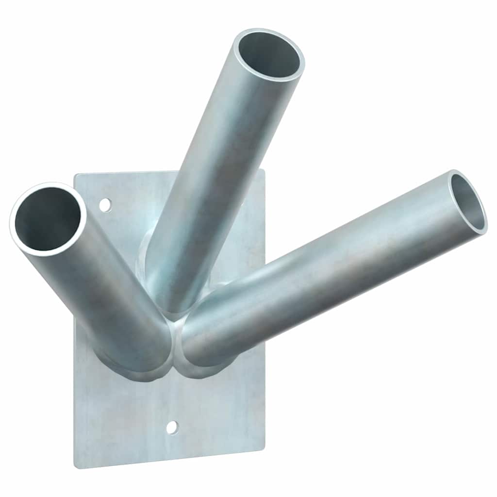 Fahnen Pole Holde Schwarz 10,5 x 7,5 x 0,25 cm Stahl