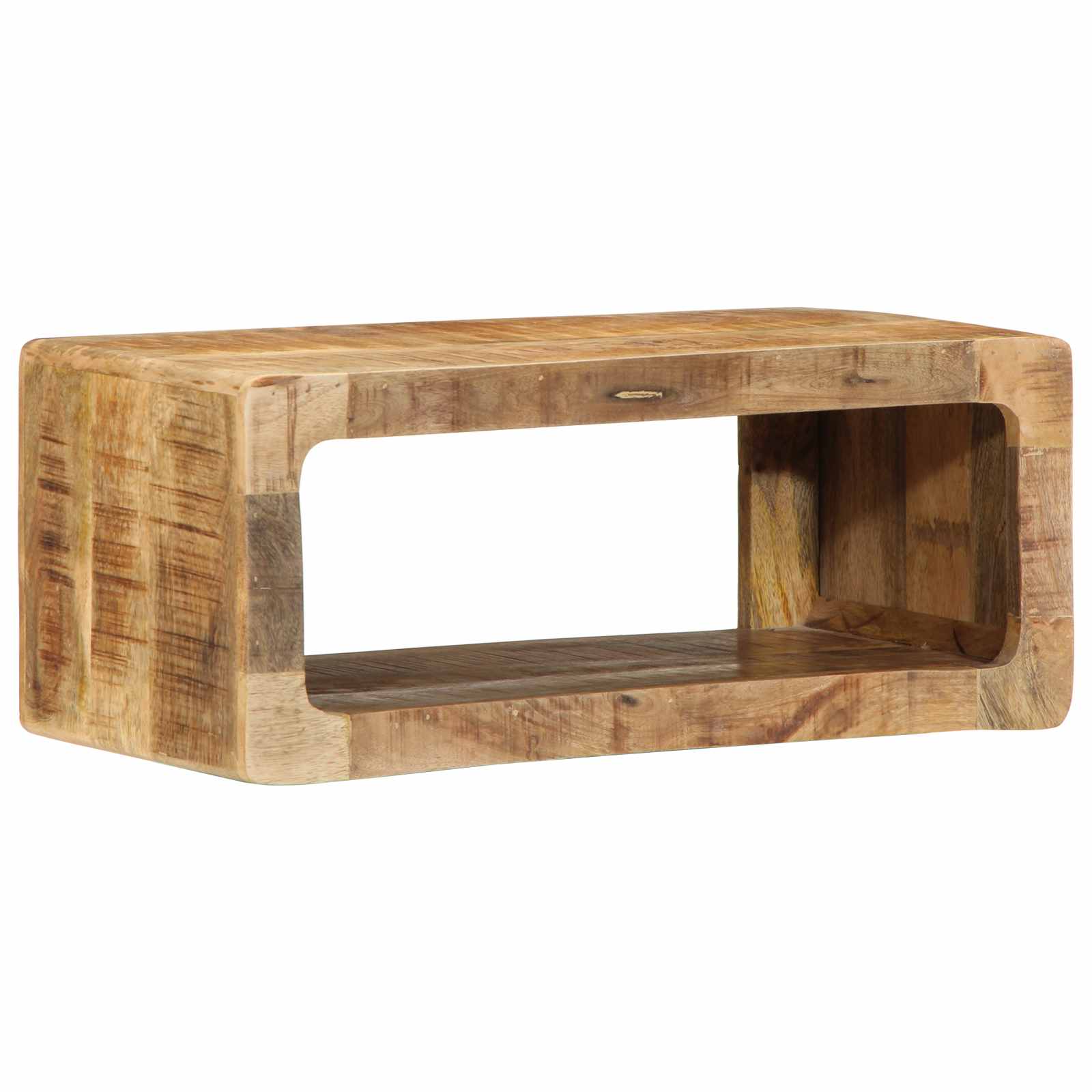 TV-Schränk mit Regal Braun 60 x 30 x 25 cm Massivholz Mango