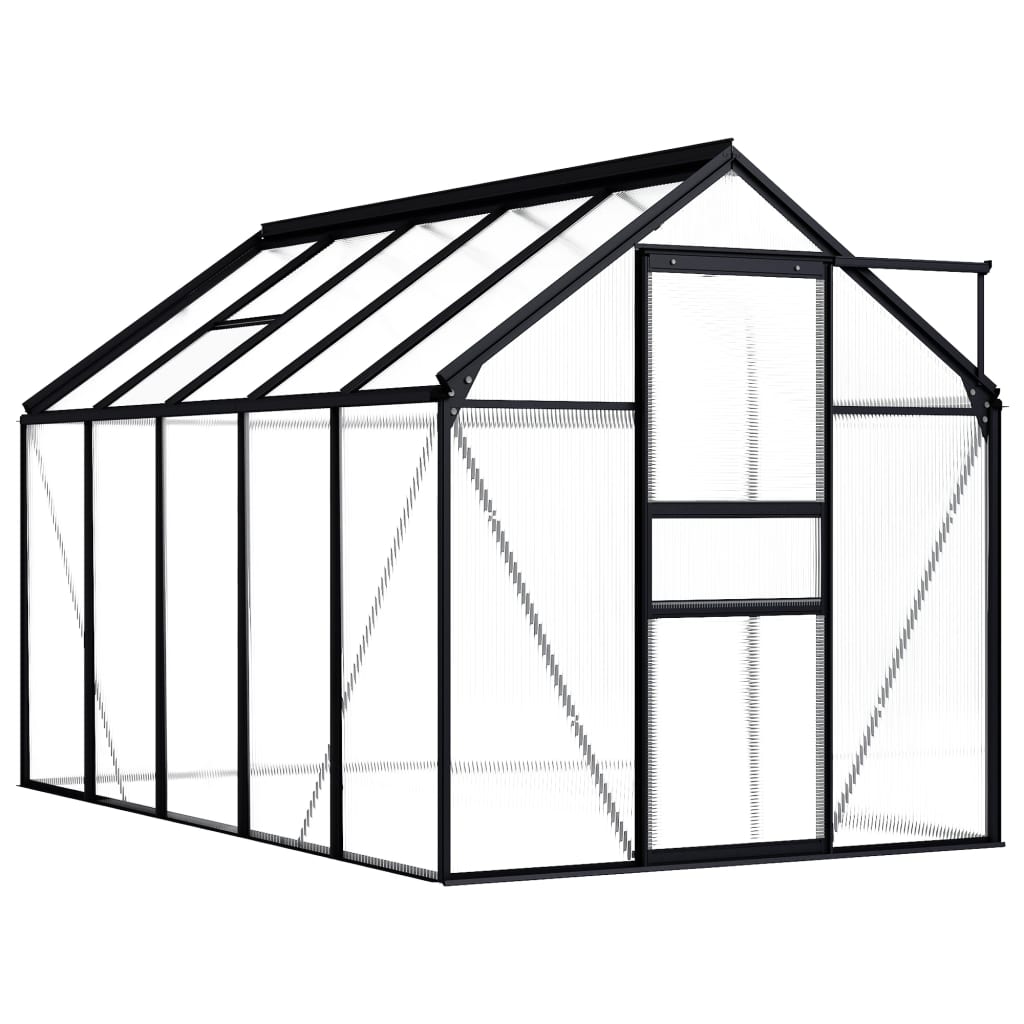 Gewächshaus Anthrazit Aluminium 4,75 m²