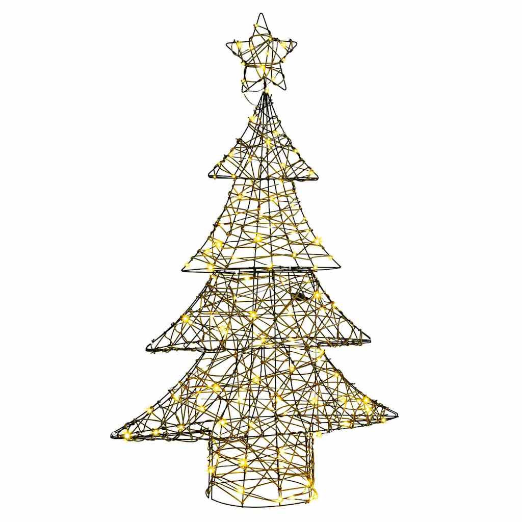 Weihnachtsbaum mit 120 LEDs Warmweiß 120,5 cm PET