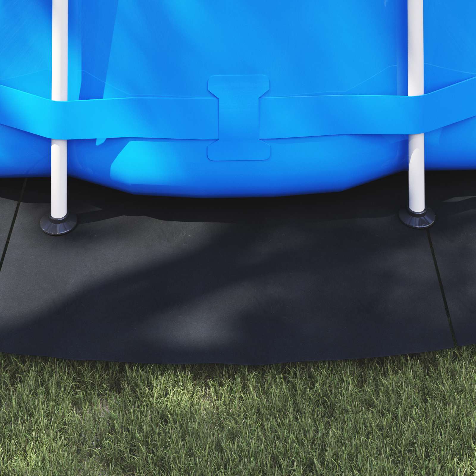 Bodenfolie für Pools Schwarz Ø 244 cm Vliesstoff