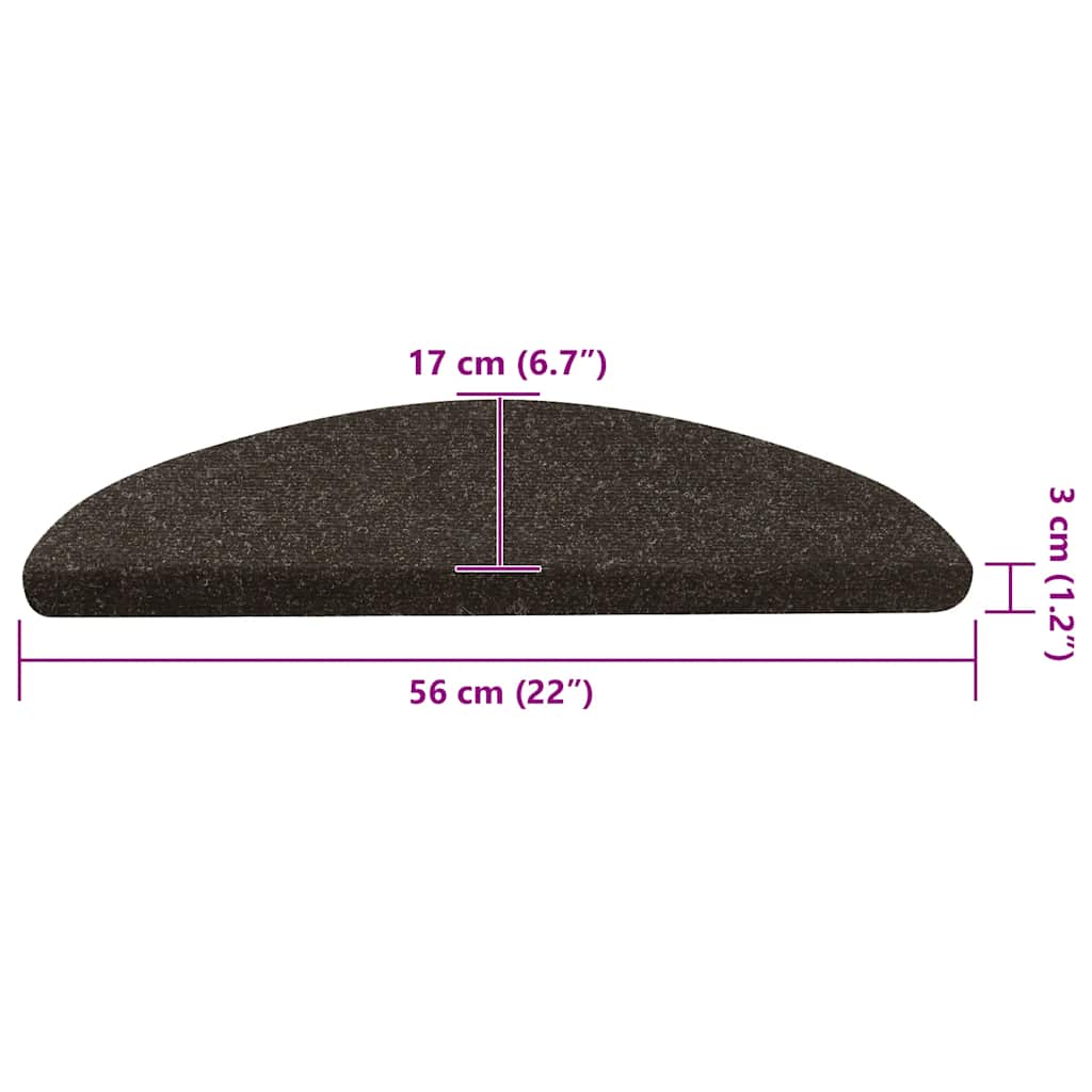 Stufenmatten Selbstklebend 15 Stk. 56x17x3 cm Beige