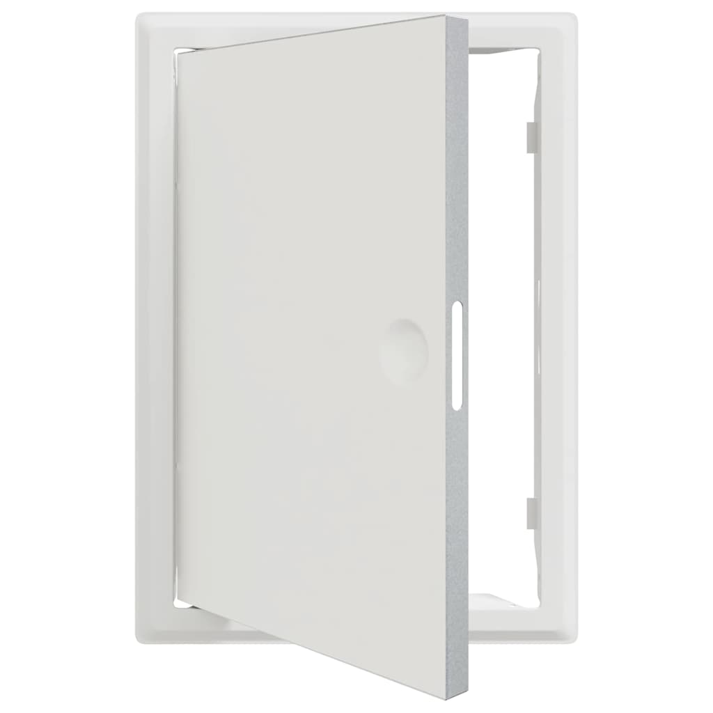 Zugangsklappe 2 pcs Weiß 23 x 23 x 3 cm Stahl