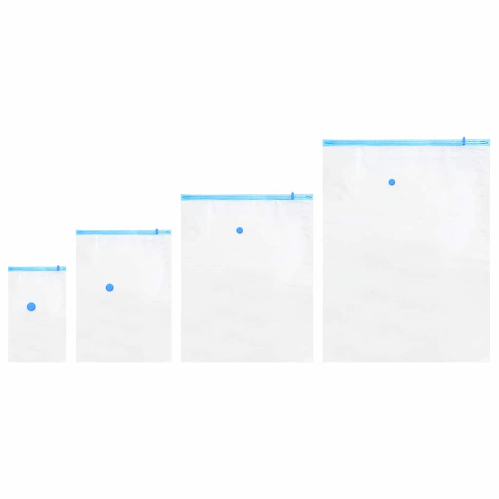 Aufbewahrungstaschen 5 pcs Transparent und Blau 70 x 50 cm