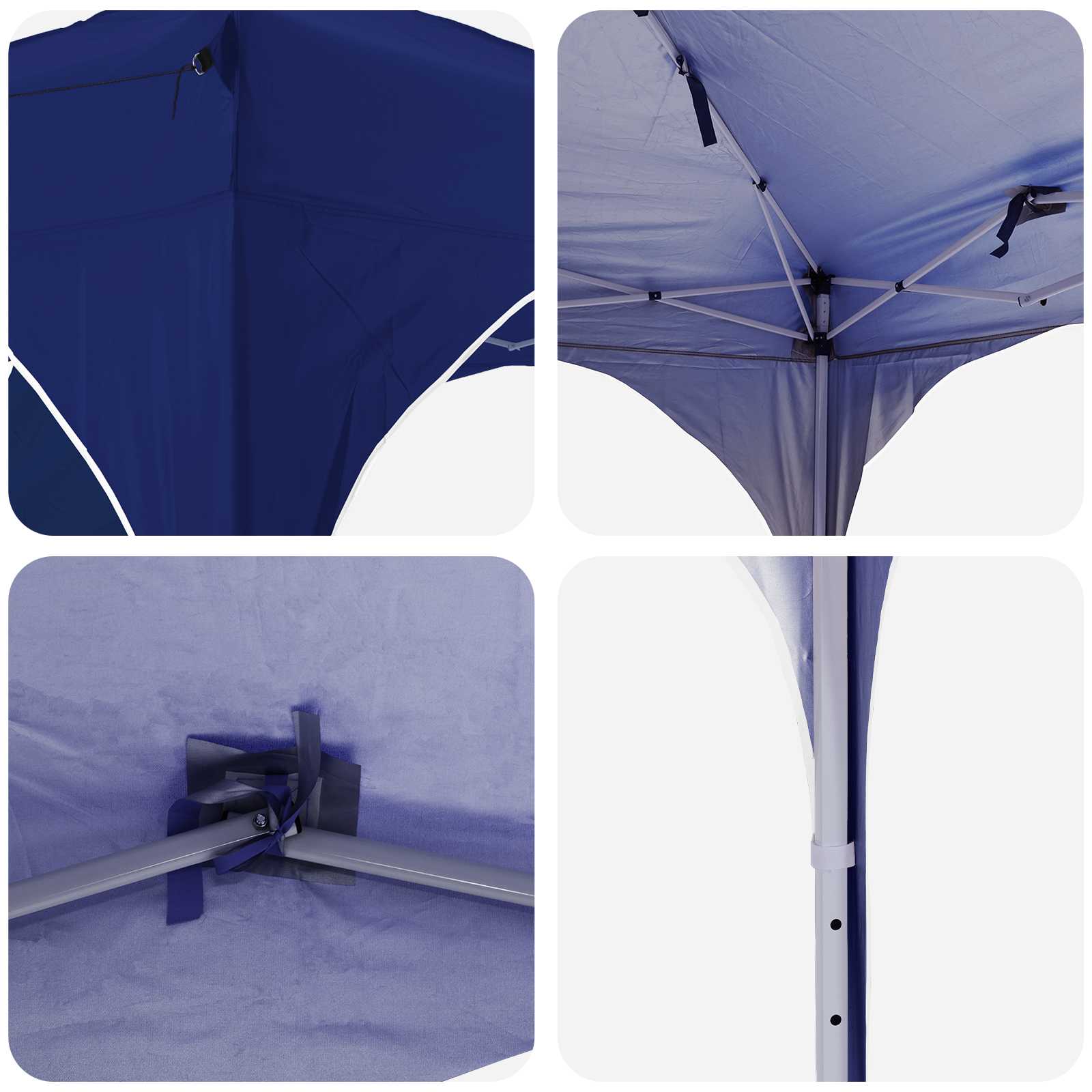 Pop-up Partyzelt 194 x 194 x 245 cm Creme