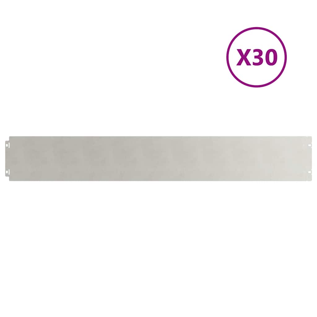 Raseneinfassung 10 pcs 10 x 103 cm Wetterfeststahl Rostig