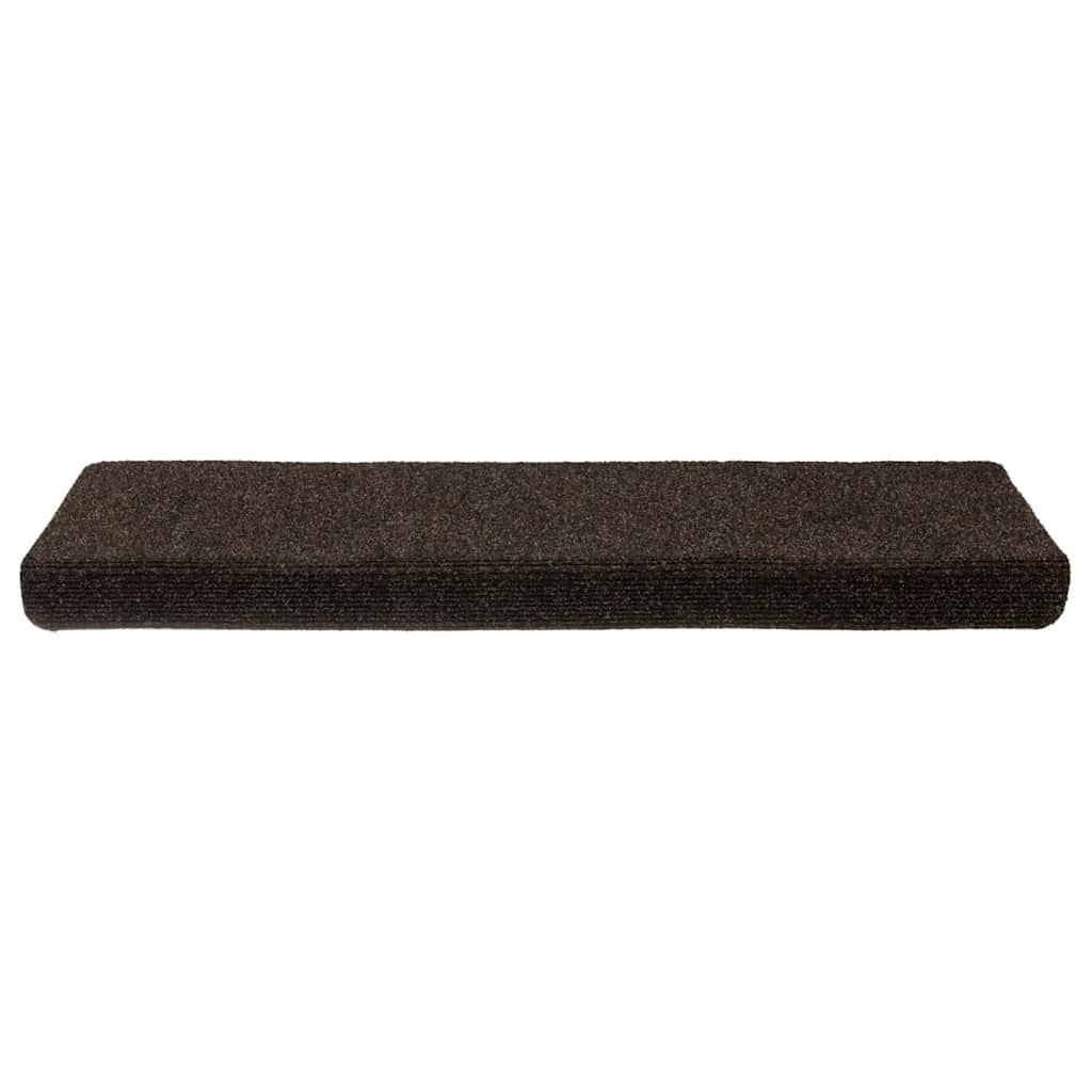 Stufenmatten Selbstklebend 15 Stk. 65x21x4 cm Hellbraun Rechteckiger Rand