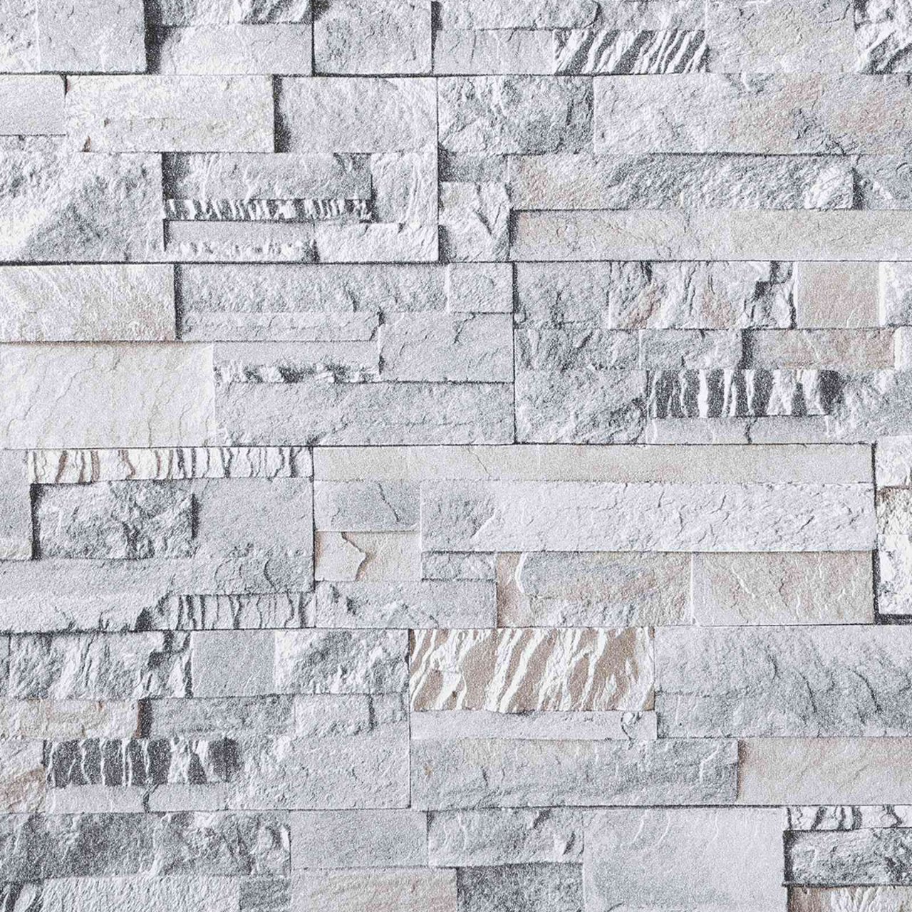 3D Stein Tapete Beige 10 x 0,53 m Vliesstoff