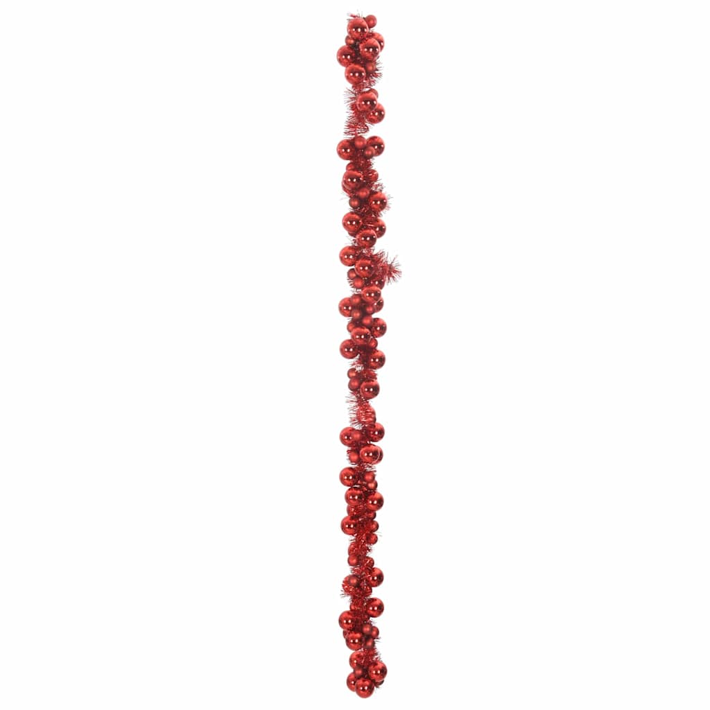 Weihnachtskugelgirlande Schwarz 186 cm Polystyrol