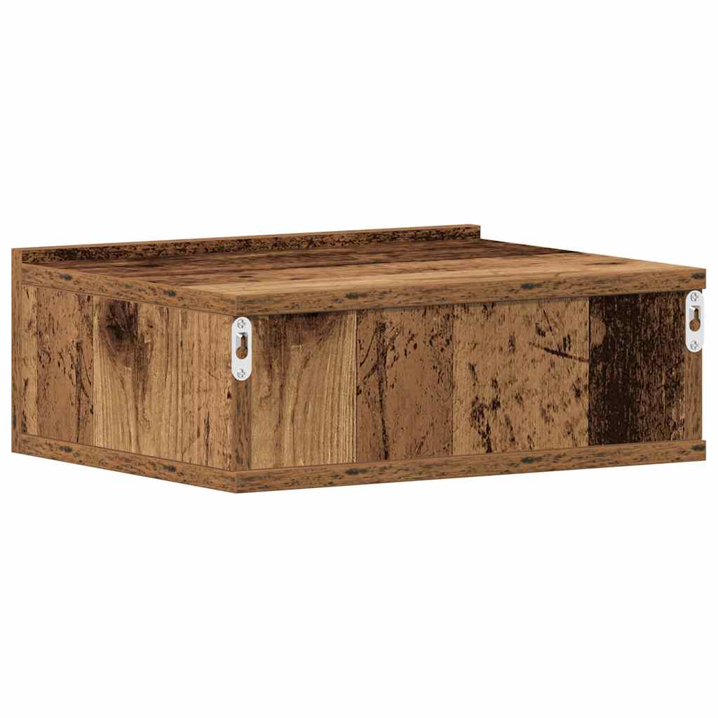 Hängender Nachttisch Weiß 40x30x15 cm Holzwerkstoff