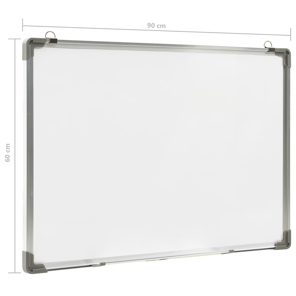 Magnetisches Whiteboard Weiß 50 x 35 cm Stahl