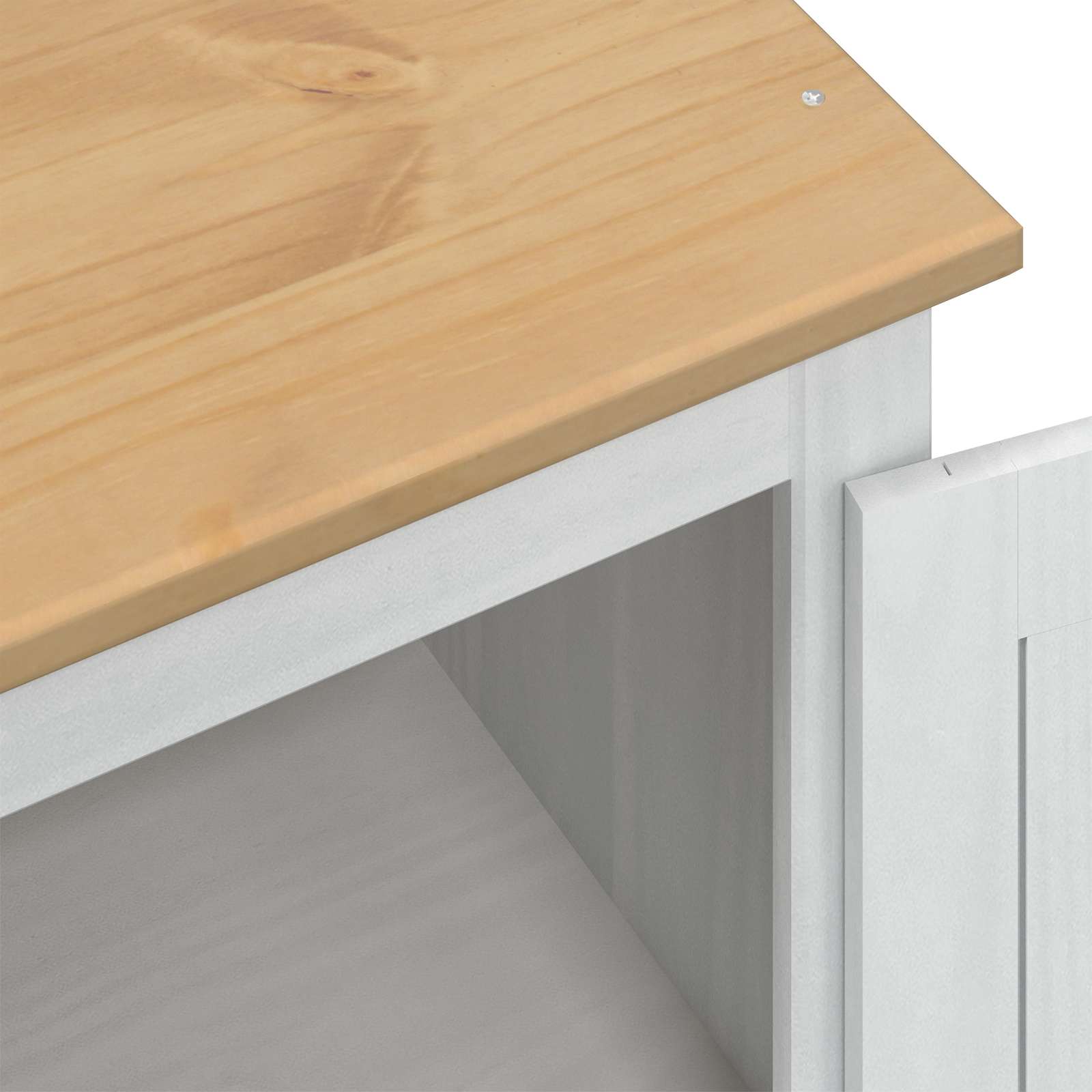 Kleiderschrank Corona 55x38x170 cm Massivholz Kiefer