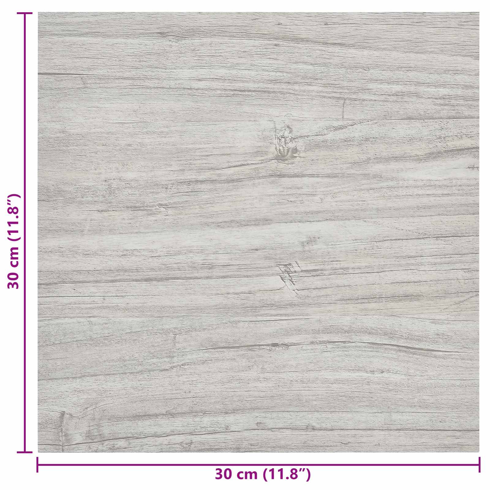 Selbstklebende Bodenplanken 30,5 x 30,5 cm 20 pcs PVC Betongrau