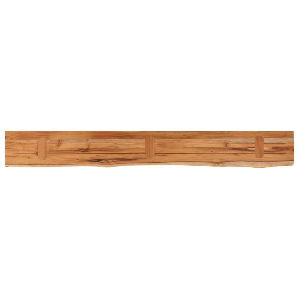 Wandregal 40x20x2,5 cm Rechteckig Massivholz Akazie Baumkante